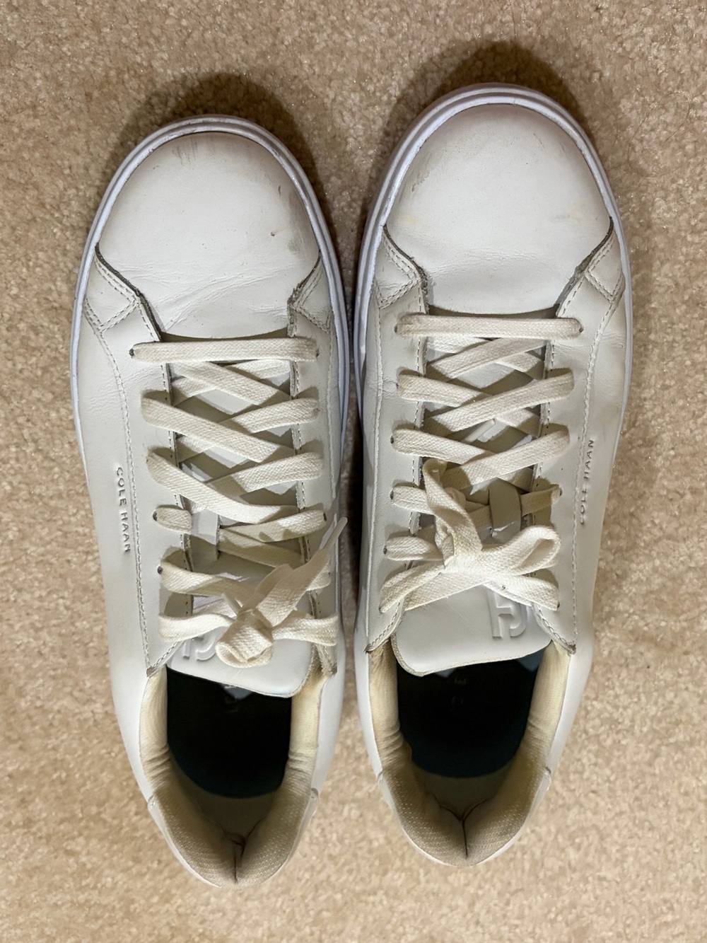 Cole Haan White Leather Women’s Low-Top Sneakers